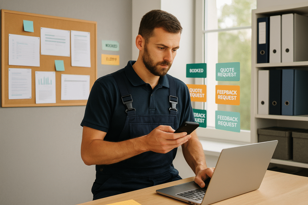 Disconnected trade apps and manual job systems across mobile devices